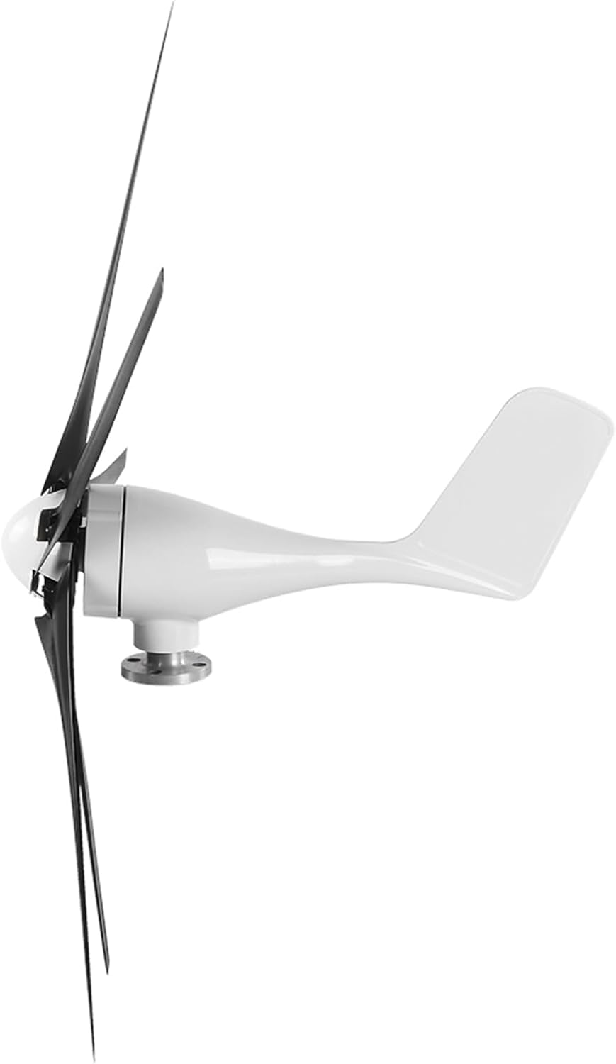 100W Wind Turbine Generator with 5 Blades, High Efficiency Power Supply, Blue 48V - Low Noise, Ideal for Mobile Homes and Boats (12V)