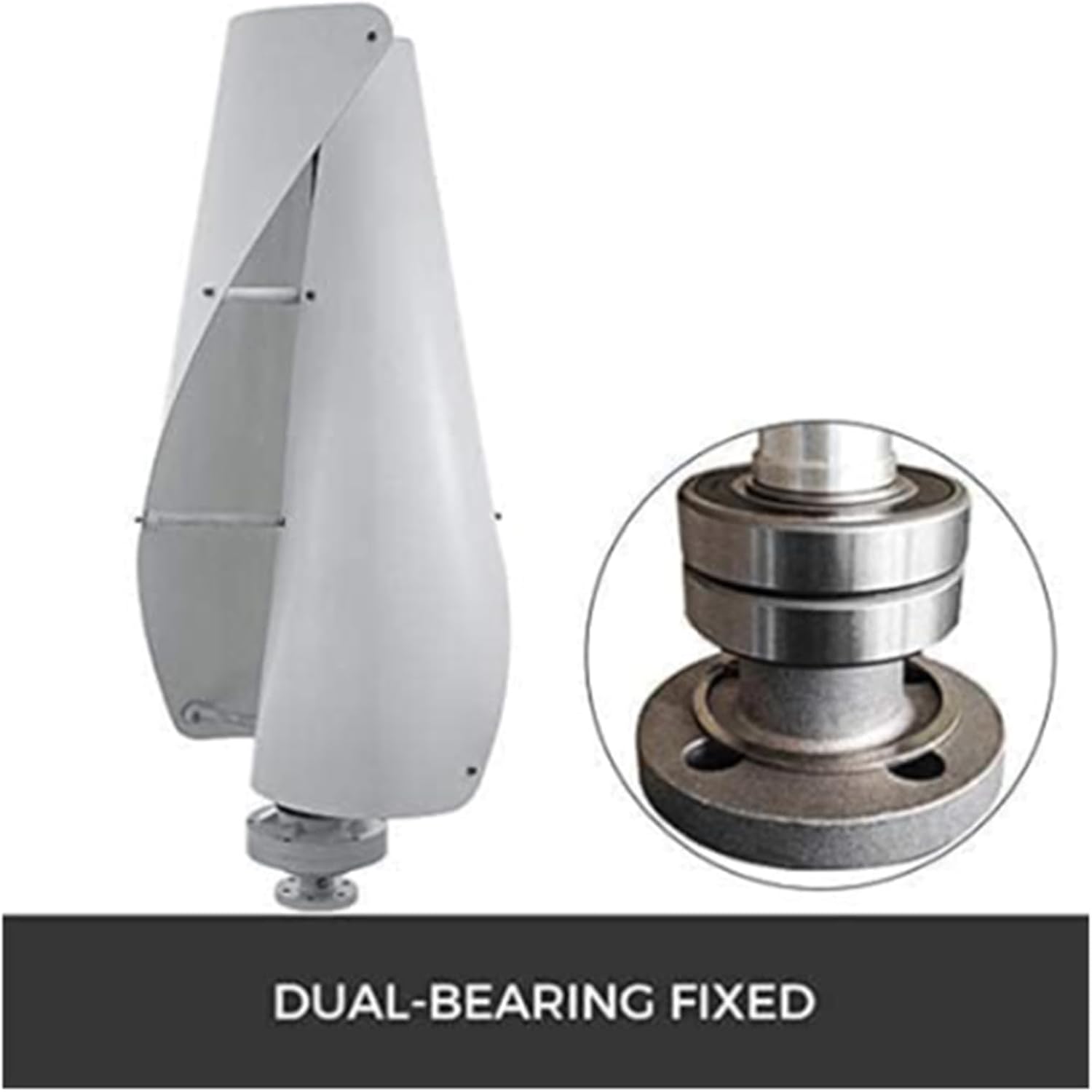 48v,BAOJUHUIKANG Vertical Wind Power Turbine Generator, 9000W Helix Magnetic Levitation Axis Wind Turbine Wind Generator Power for Outdoor Garden Boat(12V-220V)