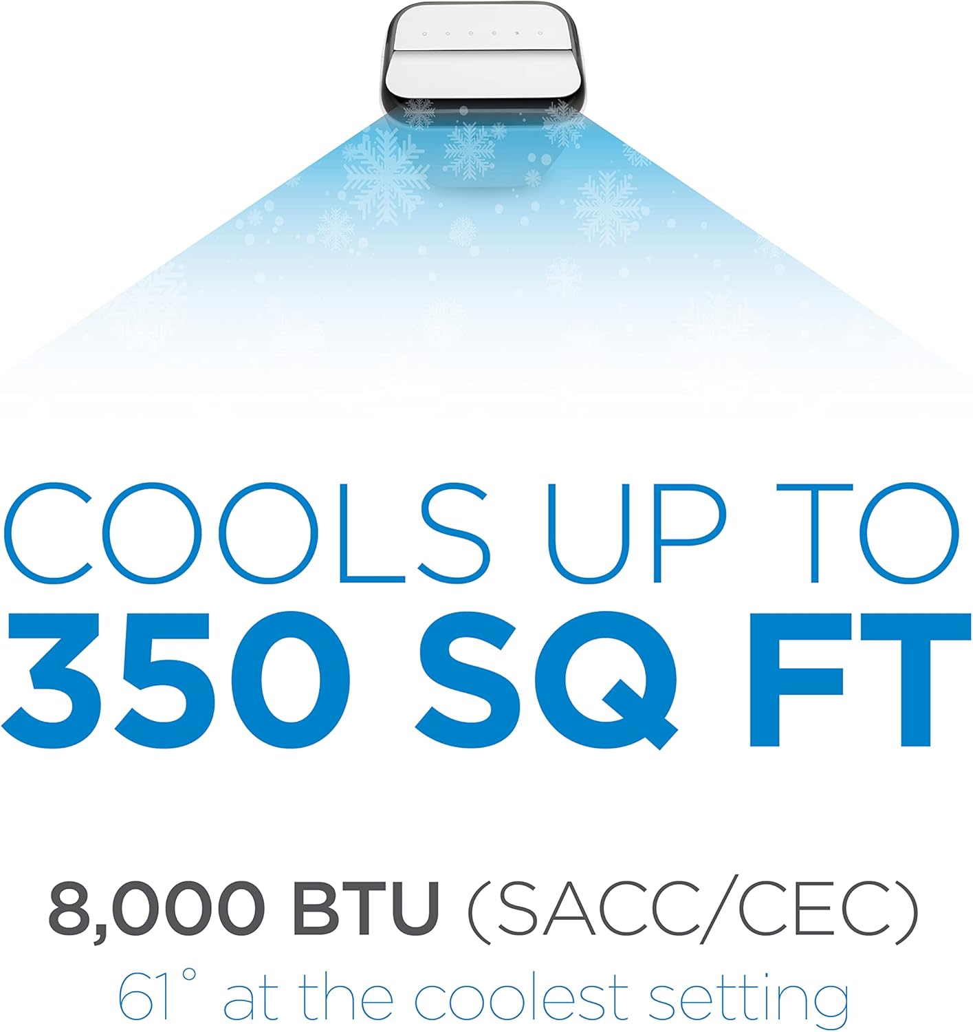 Commercial Cool 12,000 BTU Portable Air Conditioner with Remote Control, White