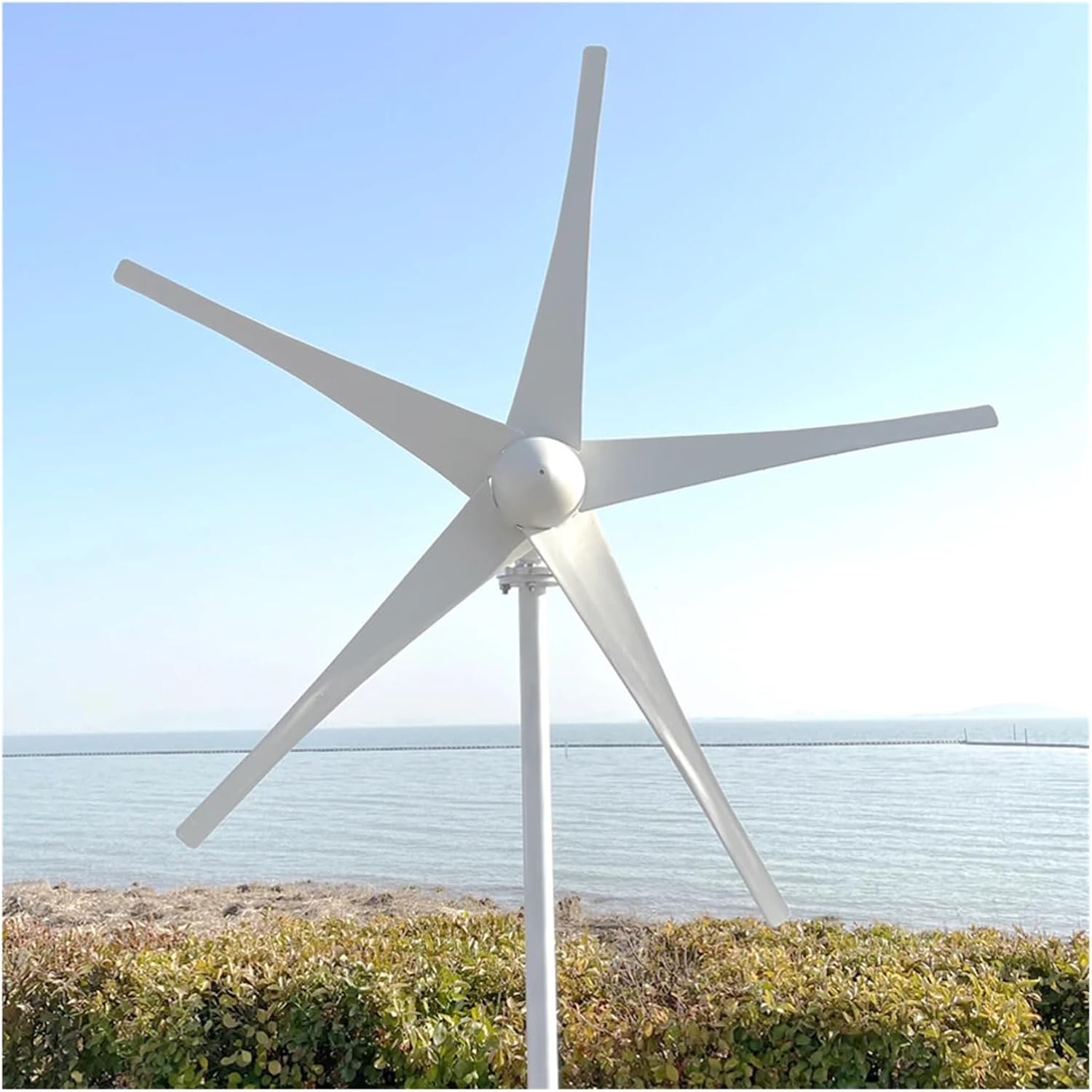 Wind Turbines, Home Farm 15KW 12V 24V 48V Horizontal Axis Wind Energy Turbine Generator 3/5 Blades Wind Power Fan Windmill Three-Phase AC(5B,48V_15KW)