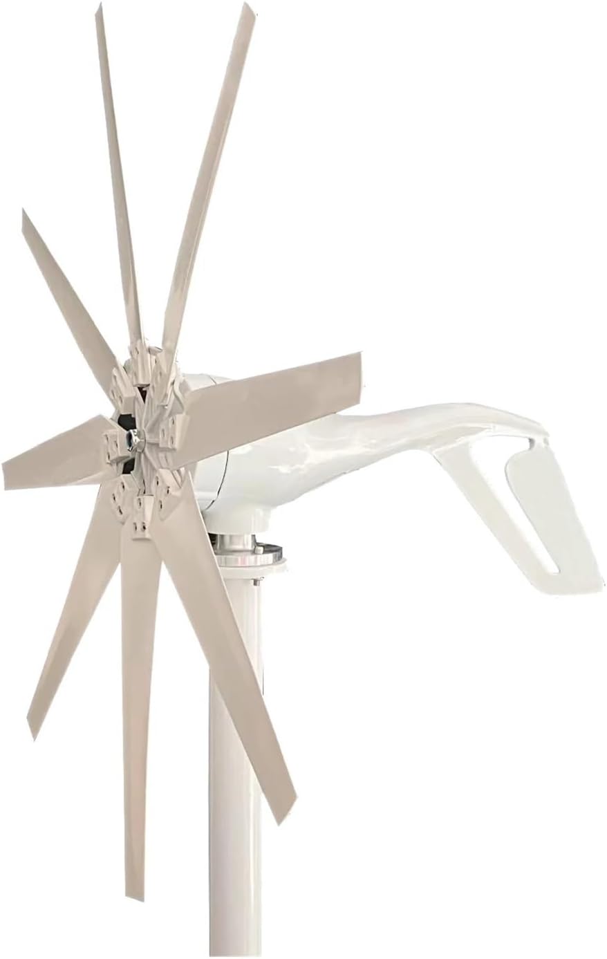 Wind Turbines, 2000W 48V Wind Turbine with 8 Blades Small Wind Turbine for Home Use Low Noise High Efficiency(24V)