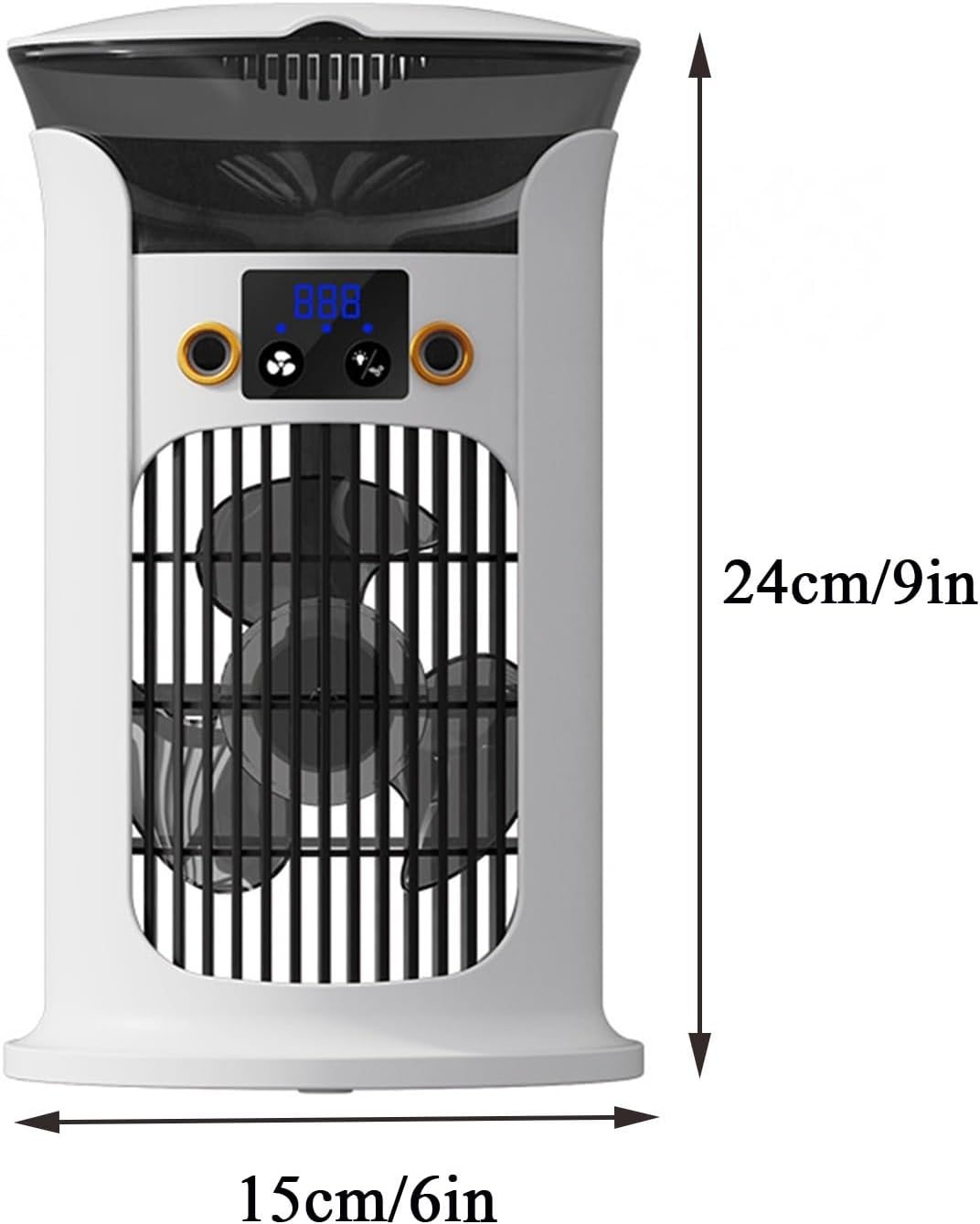 Portable Air Conditioners, Portable AC Unit With Remote Control, Powerful 3 Speeds Evaporative Air Cooler Personal Mini Air Conditioner Portable For Room Office Bedroom(A)