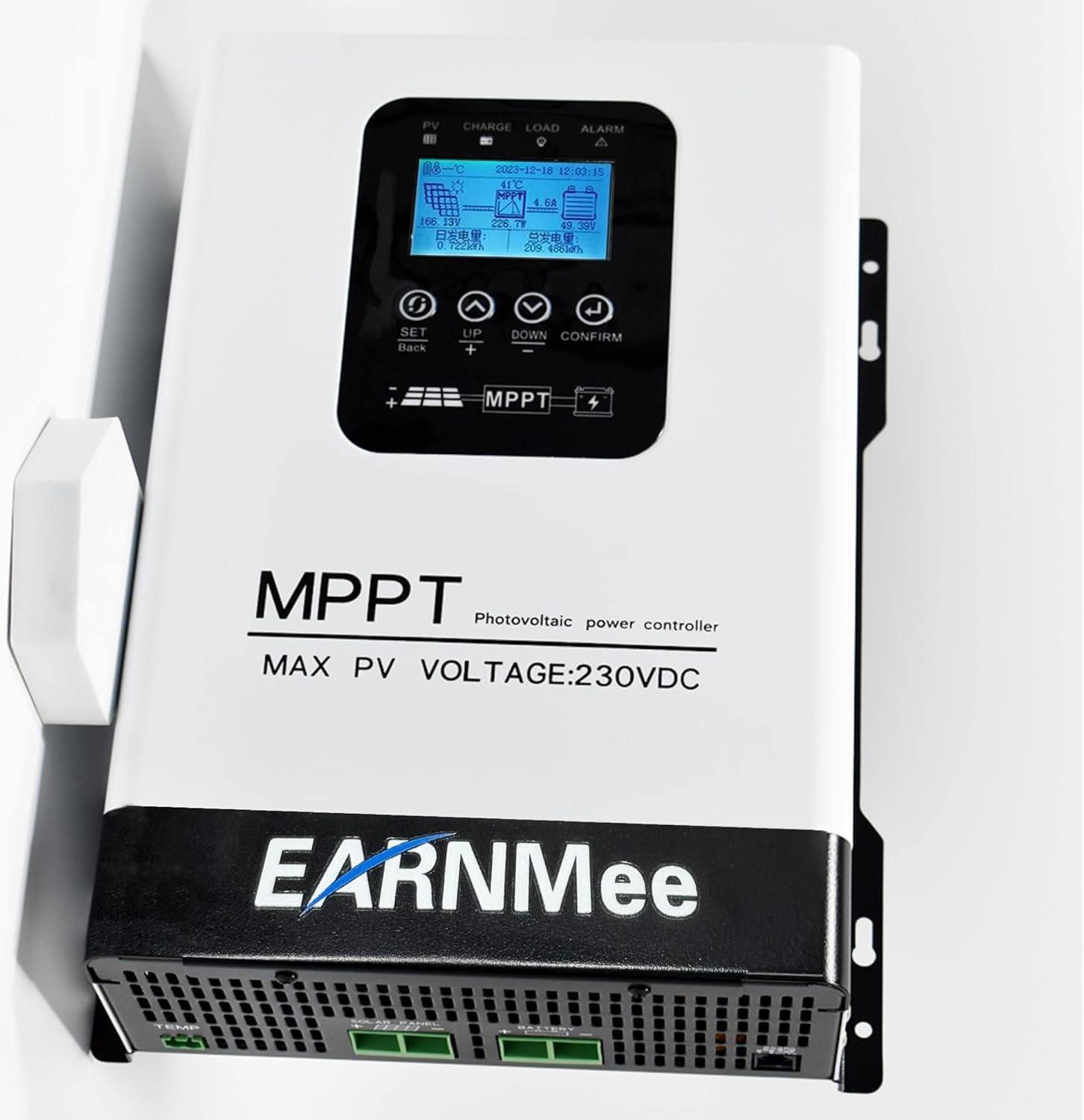 120A MPPT Solar Charge Controller,12V/24V/36V/48V/60V/72V/84V/96V Solar Battery Regulator PV Max 230V for Sealed Lead Acid Gel and Lithium Battery