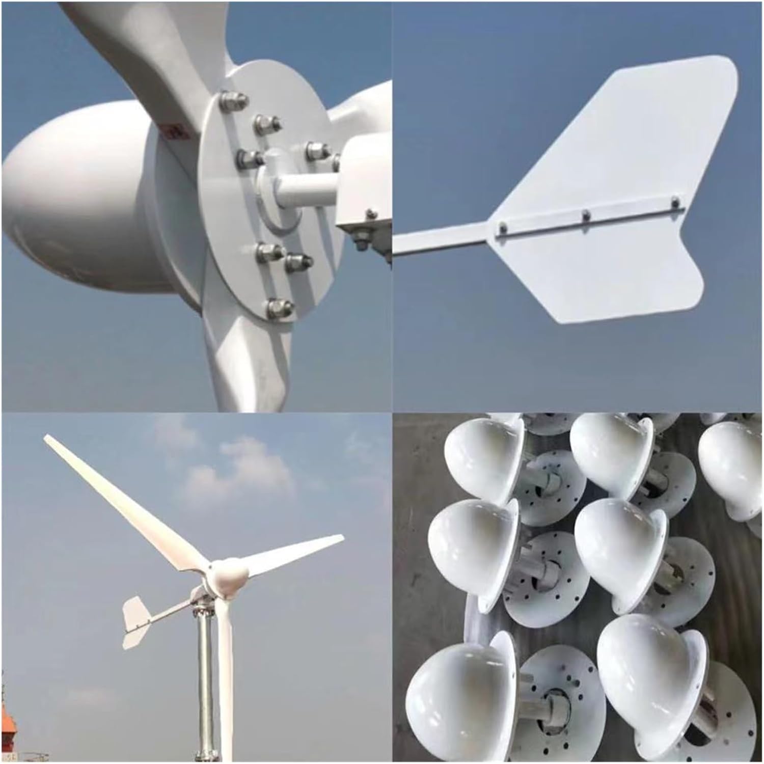 Wind Turbines, 1000W Free Energy Windmill Horizontal Wind Turbine Generator Low RPM High Efficient Home Use Project Farm Boat(48V)