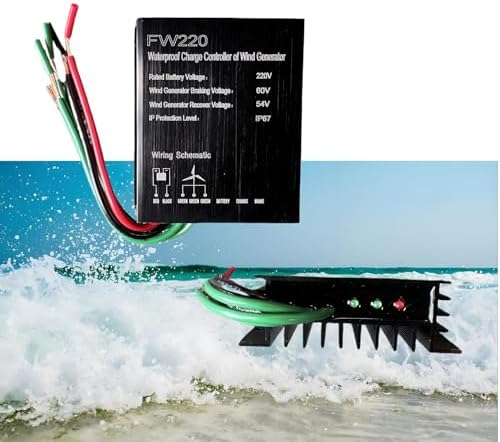 24V Waterproof 12000W Wind Turbine Charge Controller | DC 12V/24V/48V Battery Management System, IP68 for Wind Generator, Efficient Energy Saving Solution