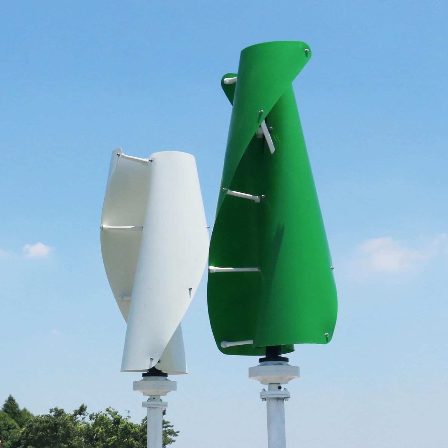 Wind Turbine, 8kw 10kw 24v 48v 8000w 10000w Wind Permanent Magnet Generator Vertical Axis Windmill with MPPT Controller(Option 2,Green_12V_10KW)
