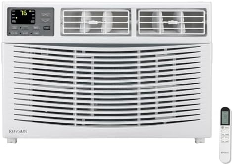 ROVSUN 23200 BTU Air Conditioner Window Unit with Heat, 4-in-1 Window AC Unit Cooler, Heater, Dehumidifier & Fan with Timer, Remote Control & Installation Kit for Rooms up to 1500 Sq. Ft, 208/230V