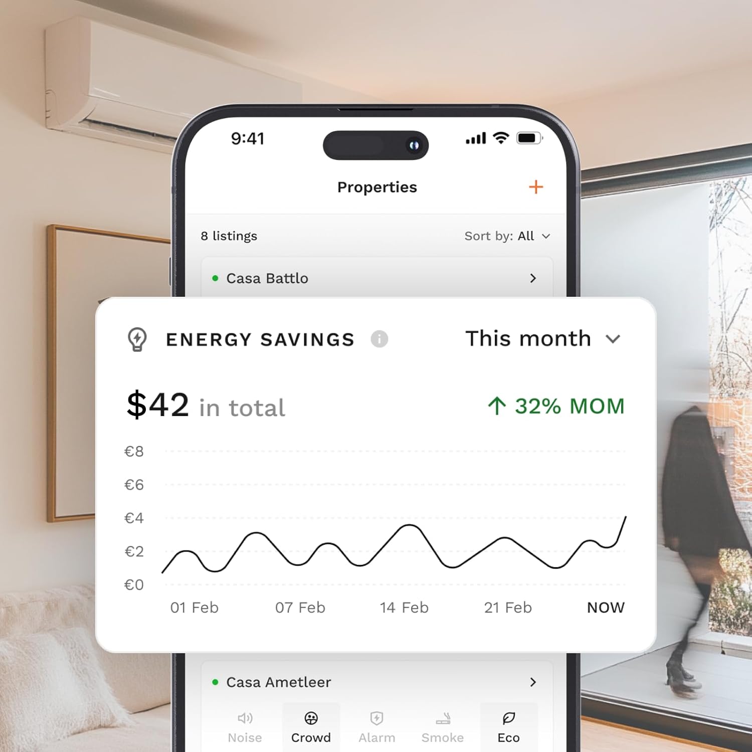 Smart Air Conditioner Controller | WiFi Remote & Sensor | Energy-Saving Smart Cooling Device | Comfort & Control for Mini Split, Heat Pump & Home
