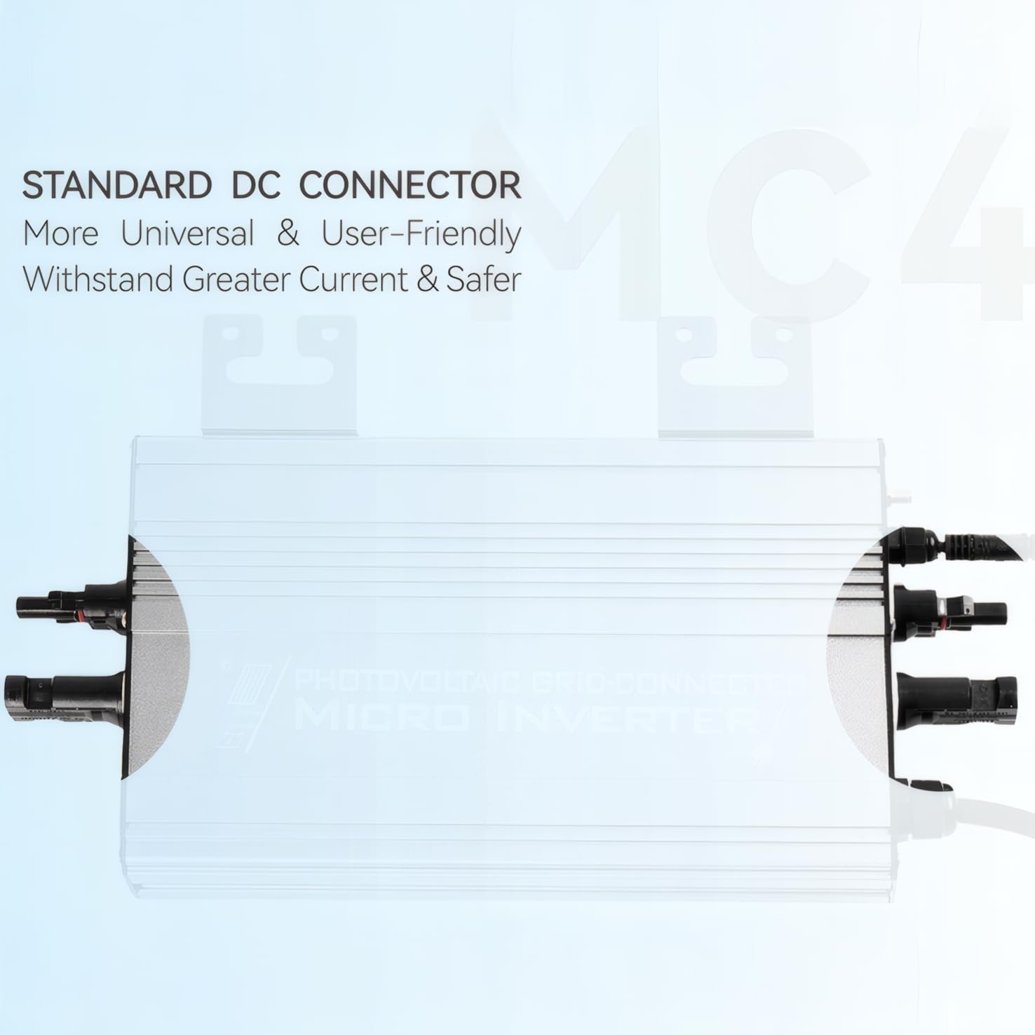 Micro Grid-Tie Inverter with Battery Storage,Multiple Connection Modes,APP Control,20V-60V PV Input, 36V/48V Battery, 180-265VAC Output (UDM-GS) (800W)