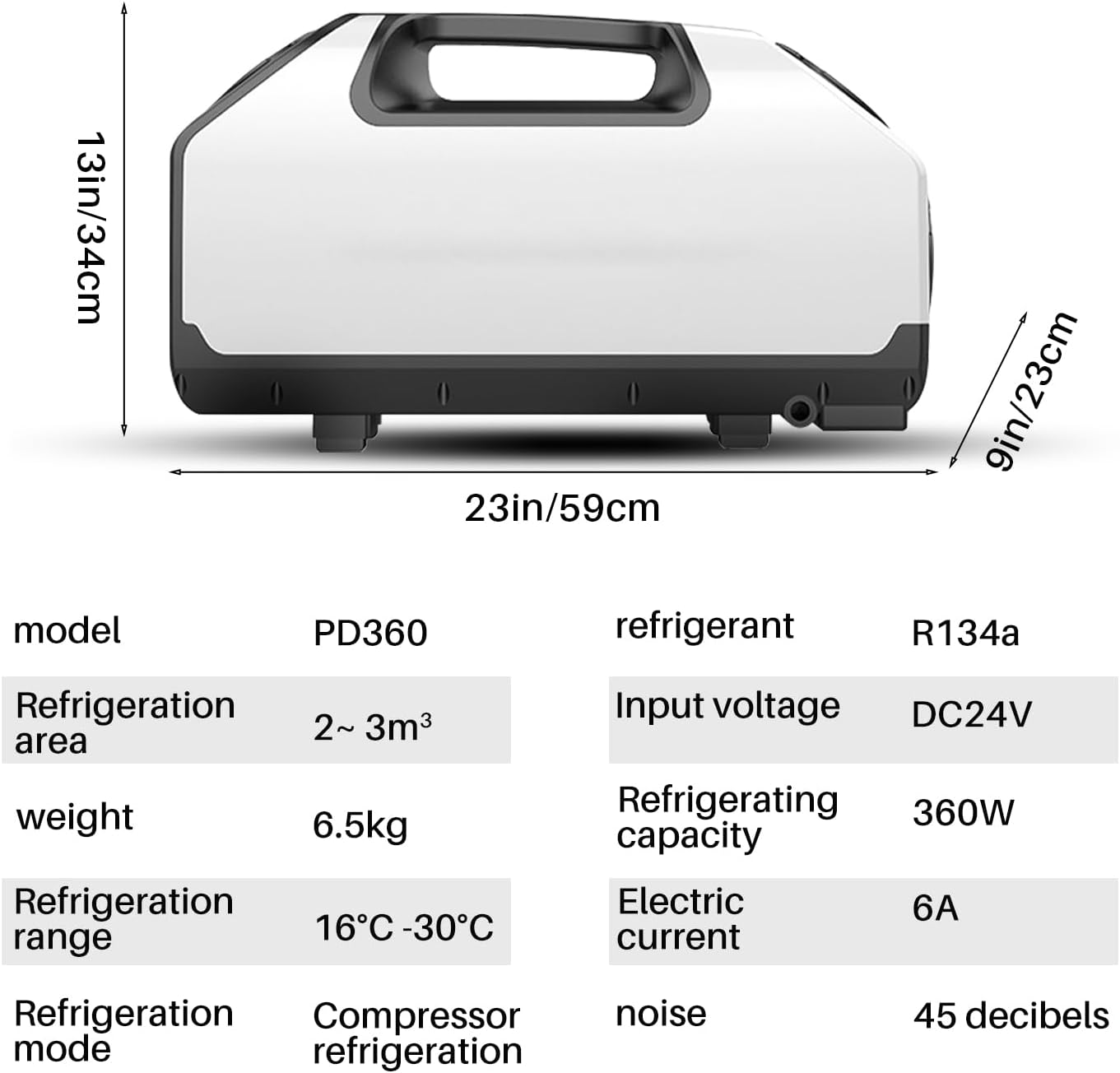 Treeligo Portable Camping Air Conditioners 2900BTU- dc Tent Air Conditioner 24V 700W |3 Wind Speeds|for Van Life, Camping Tent, Outdoor, Indoor