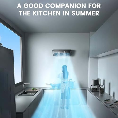 Portable Wireless Air Conditioner, Wall Mounted Mini Air Cooler, Mute 3-Speed for Kitchen and Bedroom