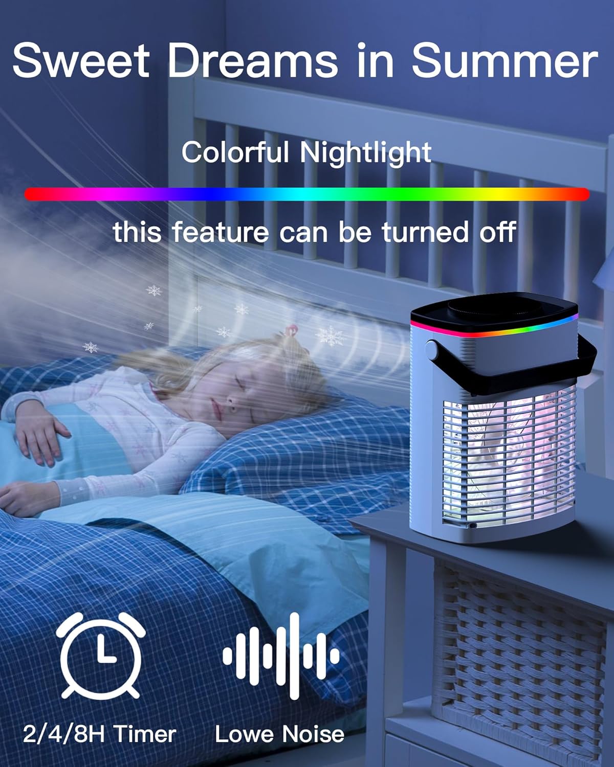 Battery Powered Air Conditioner 6000mAh,Rechargeable Small Air Conditioner for Room,Personal Air Cooler with Mist,Timer,Light,Portable Mini AC Unit Cooling Fan for Camping,Tent,Car,Desktop,Bedroom