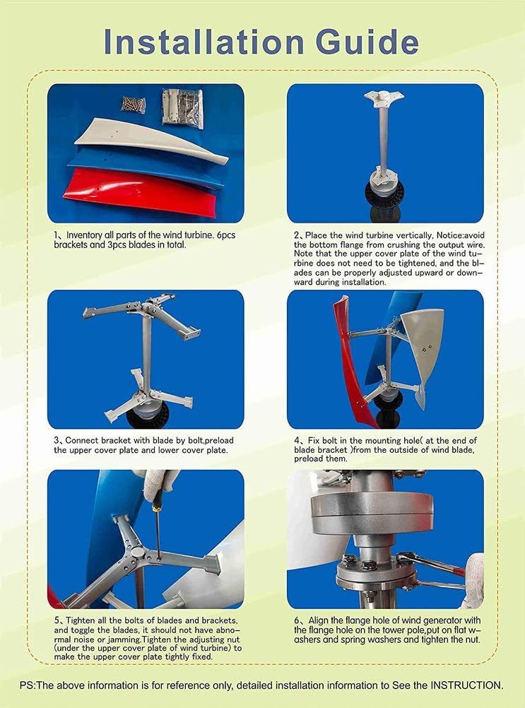 Low Start-Up Wind Speed Vertical Wind Turbine Generator,12000W 12V 24V 48V with MPPT Wind Solar Hybrid Charge Controller on Grid Inverter 3 Phase Home Use