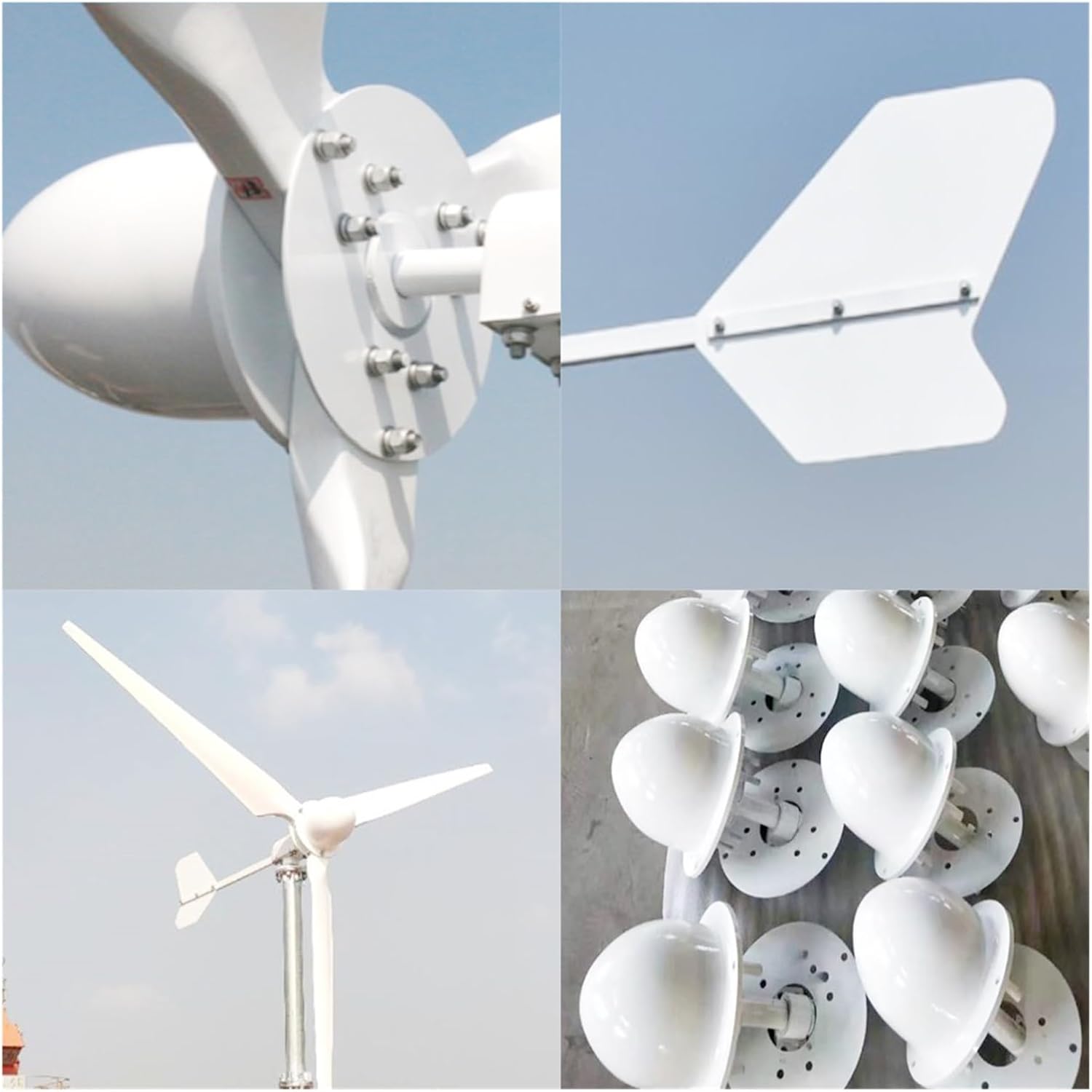 Wind Turbines, Home Farm 10KW Free Energy Wind Power Turbine Generators 10000W 48V 96V Three Phase Horizontal Windmill Fan 3 Blades(96V)