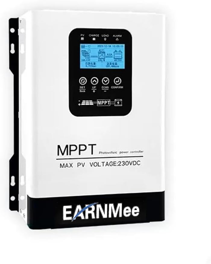 120A MPPT Solar Charge Controller,12V/24V/36V/48V/60V/72V/84V/96V Solar Battery Regulator PV Max 230V for Sealed Lead Acid Gel and Lithium Battery