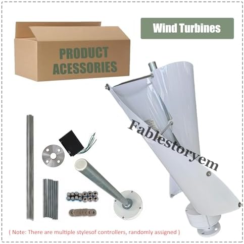 12000W Wind Turbine Generator Kit - 12V/24V/48V Vertical Maglev Home Use, 3 Phase Permanent Magnet Generator with MPPT Controller, Breeze Start, D-48V for Renewable Energy