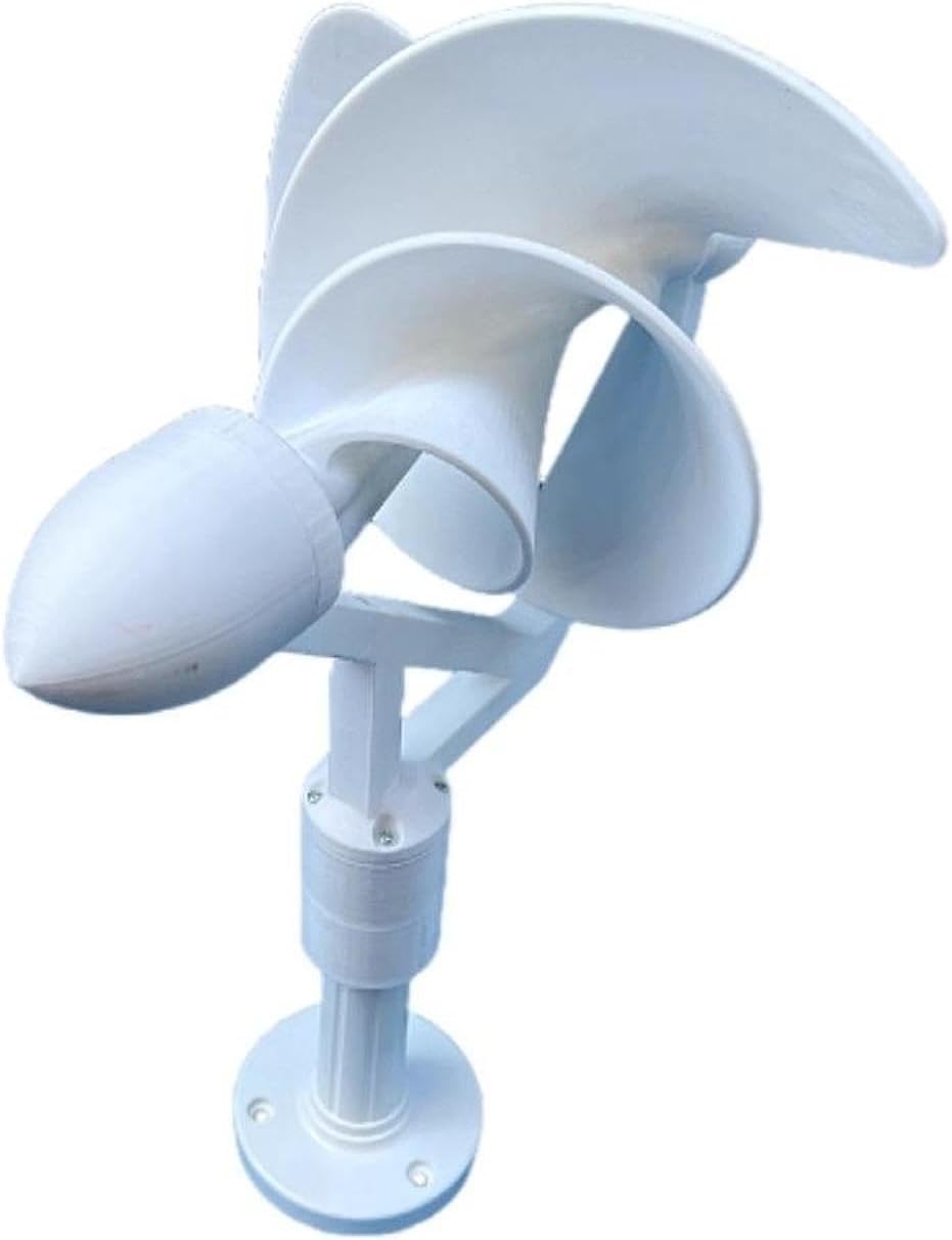 Spiral Wind Turbine Generator 50W, High Efficiency Three Phase Brushless, 11.81x14.96inch, Easy to Install for Home, Outdoor, Boat, Cabin