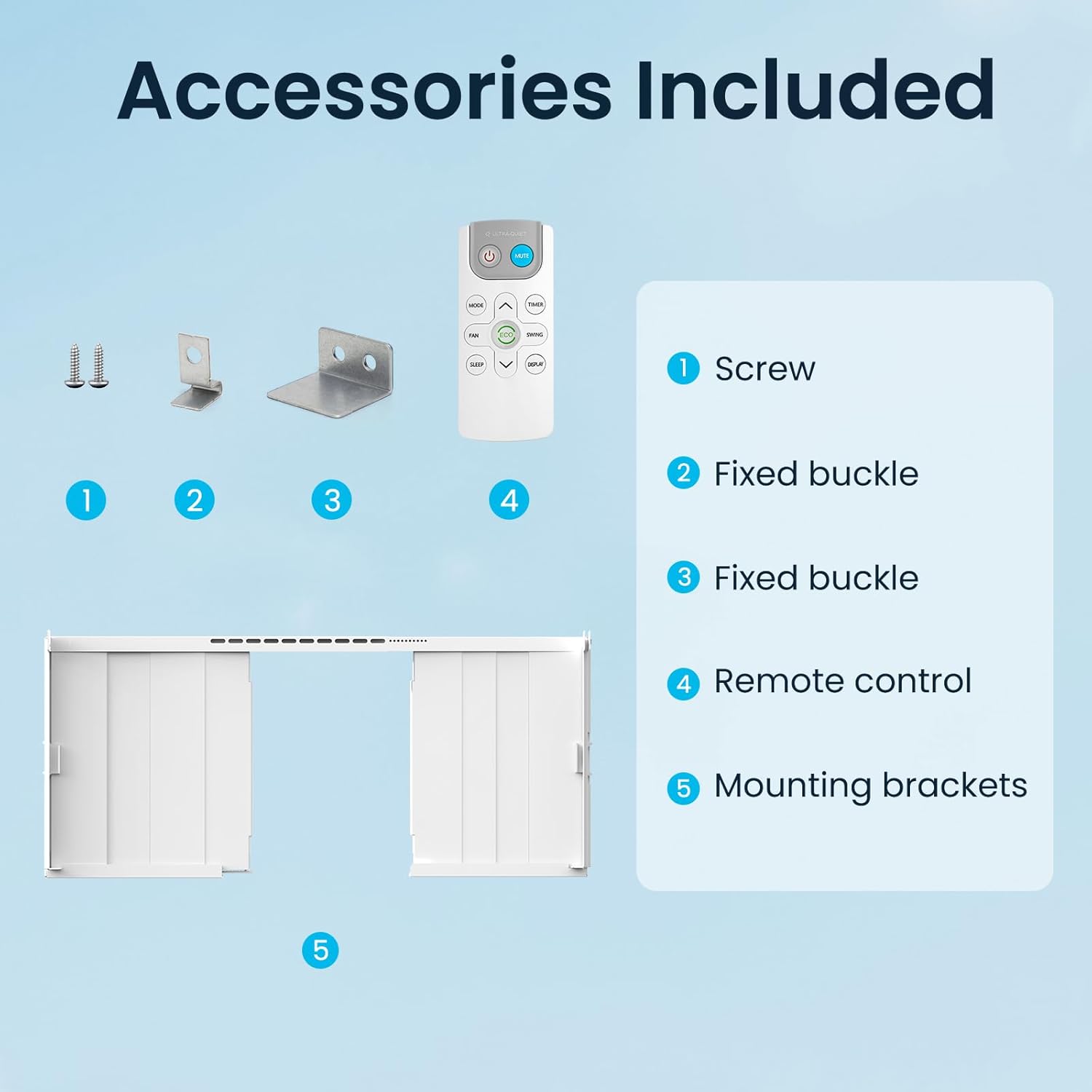 ZAFRO 12000BTU Window Air Conditioners Cool up to 550 Sq. Ft,2 Cooling & 4 Fan Speeds,Ultra-Quiet, Remote Control, Sleep Mode & Energy Saving AC Unit for Bedroom, Living Room,White[2025New]