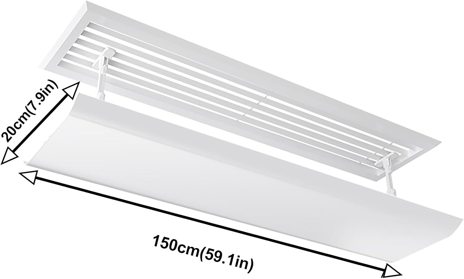 Central Air Conditioner Deflector -Wind Shield for Ceiling Vents, Anti-Direct Blow Baffle for Home/Hotel/Office