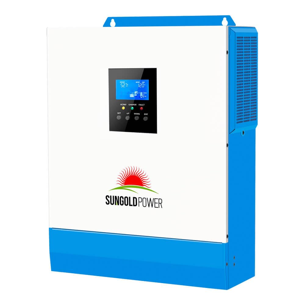 SUNGOLDPOWER UL1741 5000W Hybrid Solar Inverter,48V DC to 110V/120V AC,All in One,80A MPPT Solar Charger and 40A AC Battery Charger Pure Sine Wave for Off Grid System(NO Parallel)