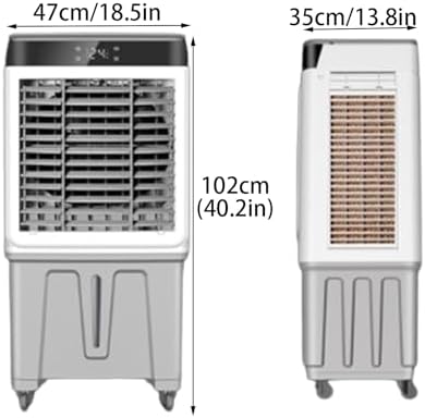 Portable Air Conditioners Fan, Evaporative Air Cooler with 3 Speeds and Water Tank, Quiet Air Cooler for Room Office Garage(47 * 35 * 102cm)