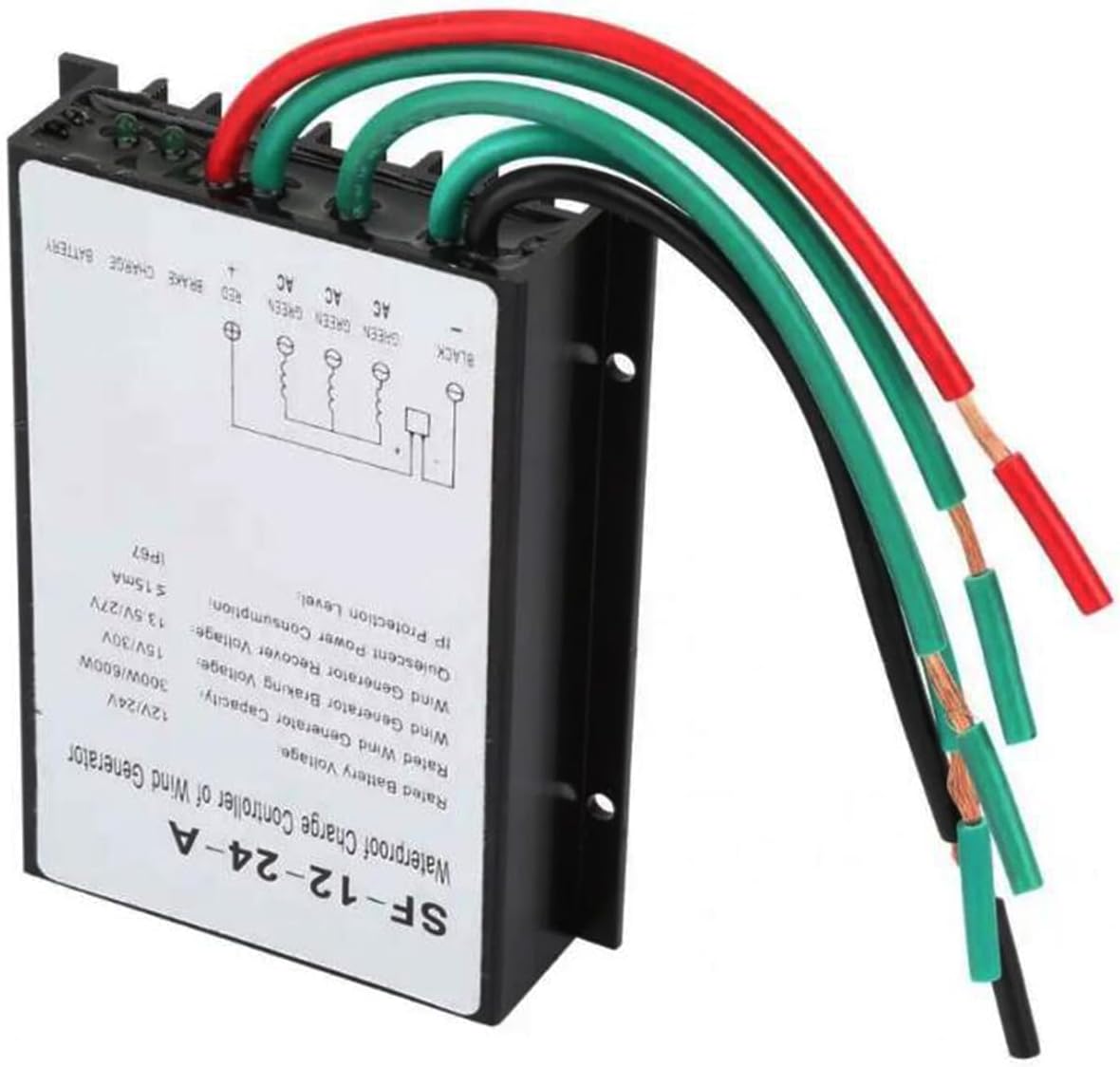12V 24V 48V 16000W Auto MPPT Wind Charge Controller,Waterproof Low Wind Speed Boost for Wind Charge Controller(10A-40A)