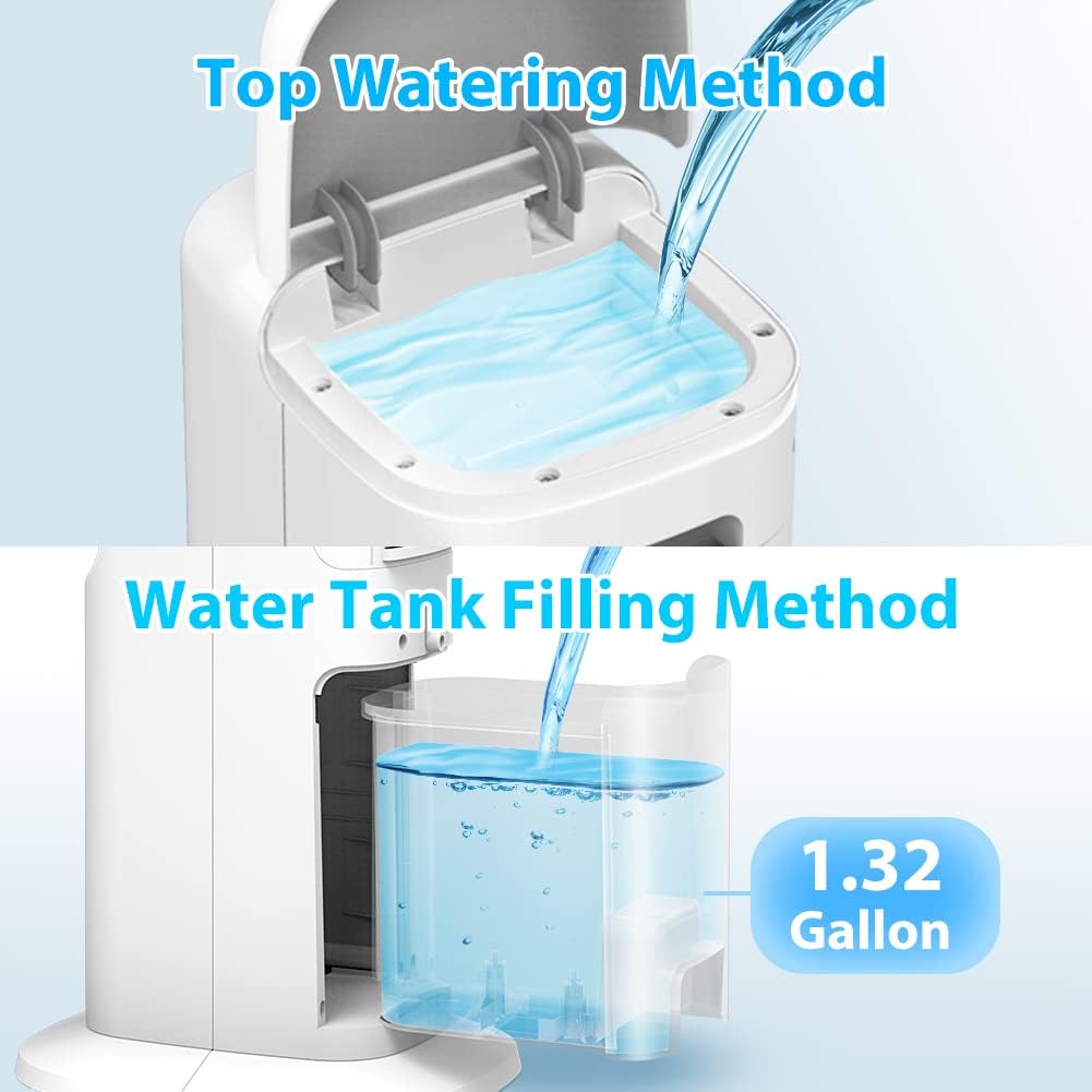 LifePlus Evaporative Cooler Fan, Swamp Bladeless Tower Fan Air Conditioner Portable with Cold Air & Instant Cooling, Top LCD Touch Control Panel, Ideal for Kitchen Bedroom Office