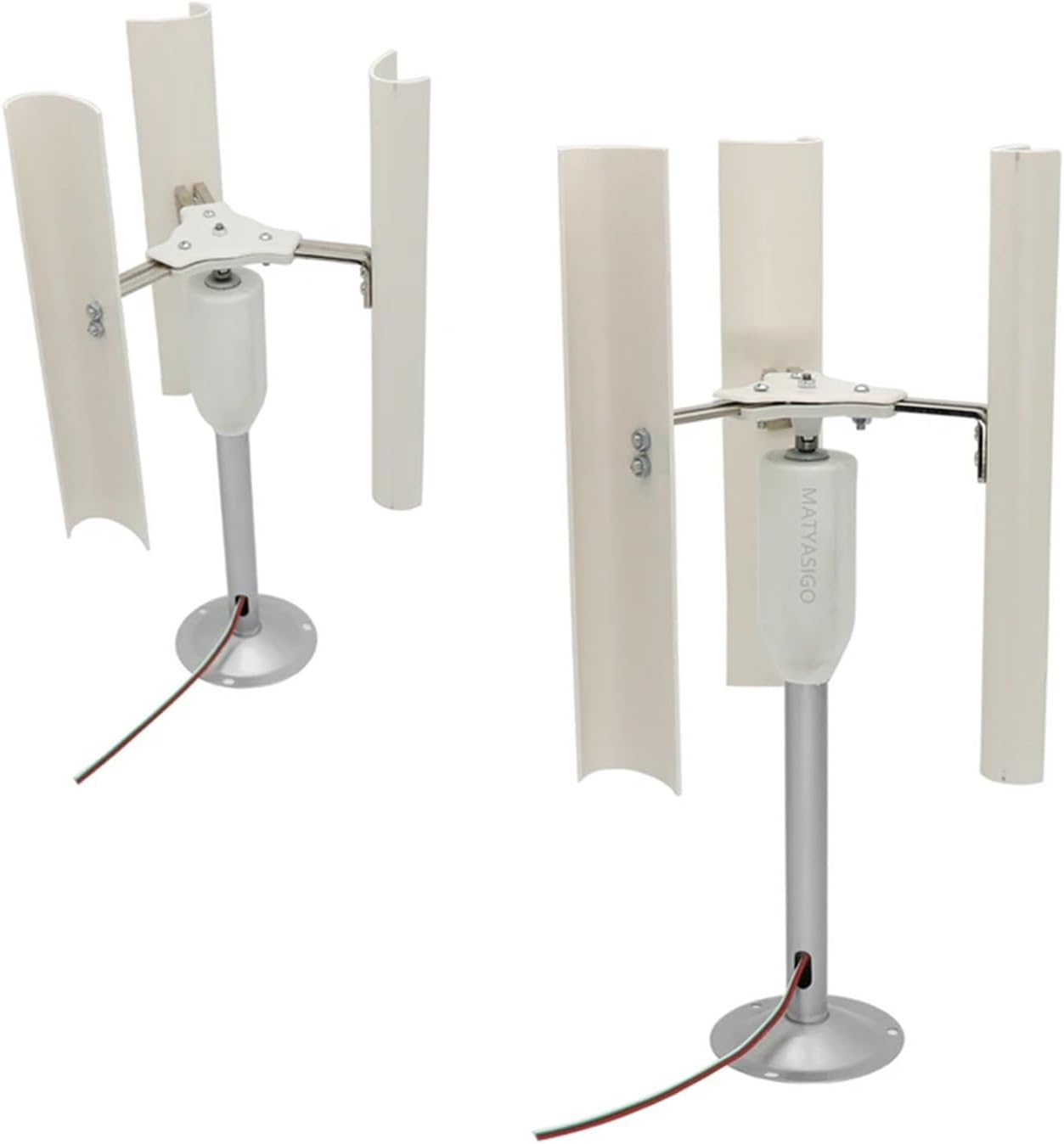 Vertical Axis Wind Turbine Model DIY Three-Phase Permanent Magnet Generator Night Light Making Windmill DIY Display Industrial Energy