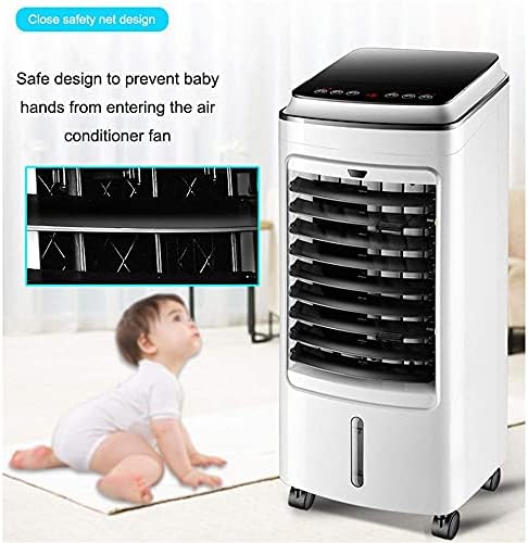 Air Cooler for Home Office Evaporative Coolers Portable Air Conditioner w/5L Water Tank, Air Conditioning 3-In-1 Cool/Fan/Dehumidify, Quiet Energy Efficient Self Evaporation Mobile Air-Conditioning f