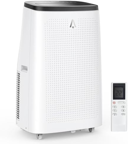 14,000 BTU Portable Air Conditioners, Portable AC Unit for Room up to 700 sq.ft, Floor AC Unit with Fan & Dehumidifier, Remote Control, Easy-to-use windowa kit for Room Office