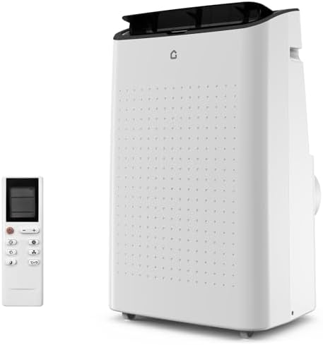 14,000 BTU Portable Air Conditioner Cools Up to 750 Sq.Ft, 3-IN-1 Quiet Portable AC Unit with Remote Control & Installation Kits for Large Room, Smart/Sleep Mode, Auto Swing, 24H Timer