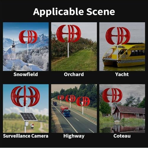 Portable 12V/24V Micro Vertical Wind Turbine Generator Kit - Three-Phase Permanent Magnet, DIY Wind Power Solution, Efficient Vertical Axle Design, Ideal for Renewable Energy