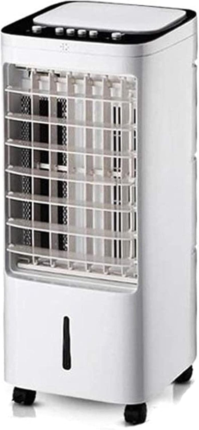 Portable Air Conditioner Cooler Air Conditioner Mobile Without Hose Air Cooler 3 Gear Wind Speed Wide Angle Air Supply Visual Tank Mobile Convenience Household Portable Cooli (White) (White)