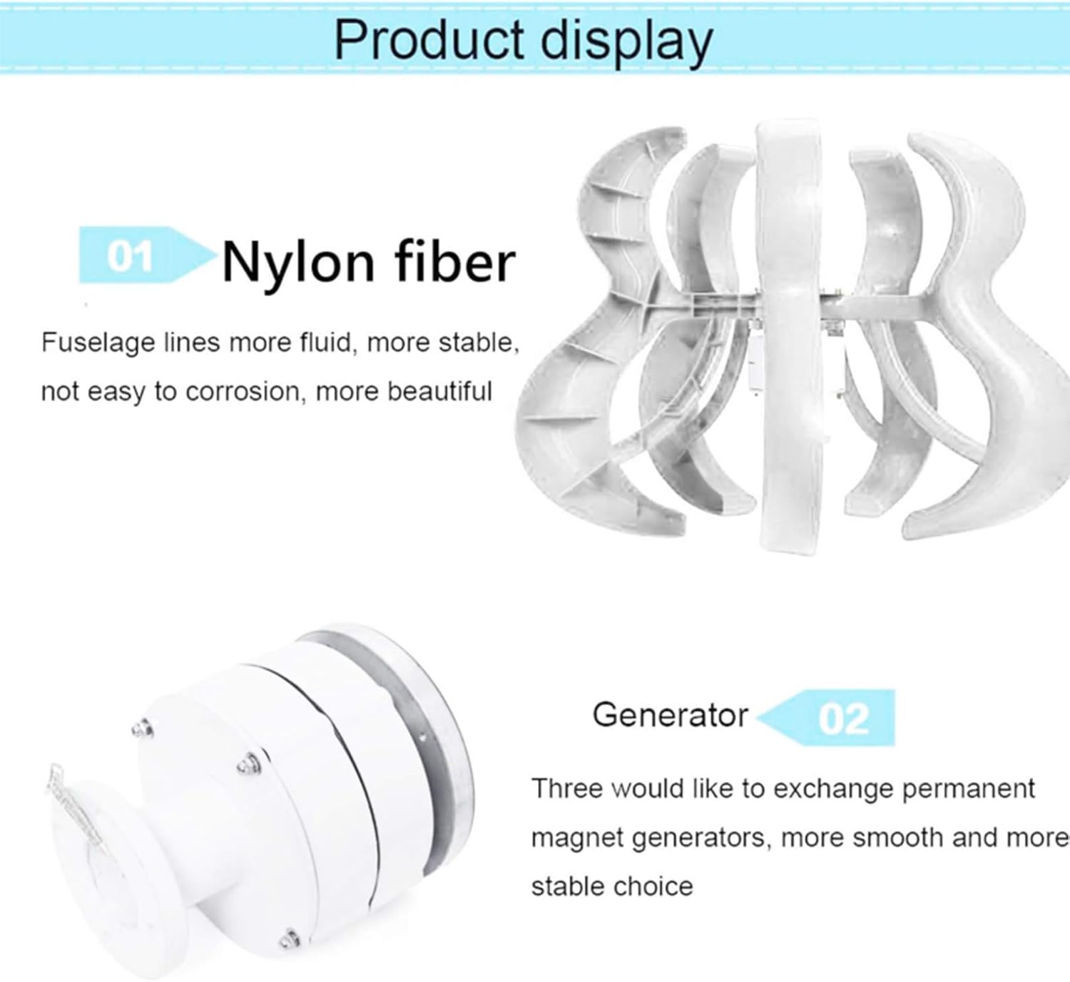 48v, 6000W Vertical Axis Wind Turbines Generator Lantern, 12V 24V 48V 220V Motor Kit Windmill Energy Charge Turbines, for Home Camping(with Inverter)