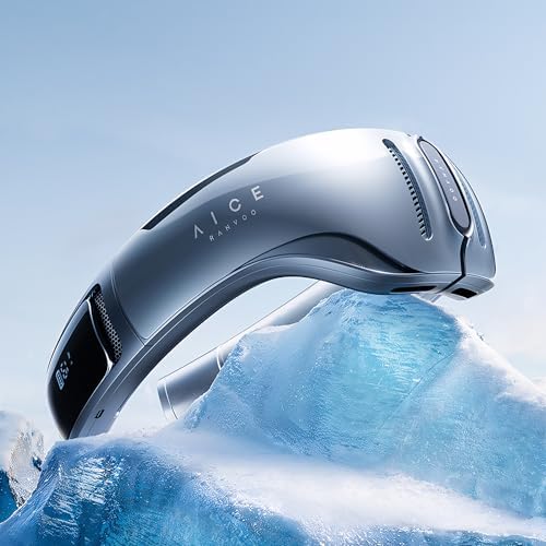 [#1 COOL AND PORTABLE] AICE LITE Neck Air Conditioner, Ultimate Immersive Cooling 6000mAh Rechargeable Neck Fan, Blowing Cold Air Personal Device Gift - Sky Blue (Blue)