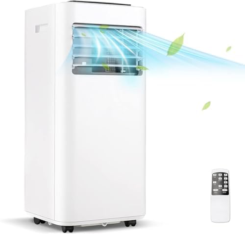 ARLIME Portable Air Conditioners, 10000 BTU Air Unit w/Built-in Dehumidifier, Sleep Mode, 24H Timer, Child Lock, LED Touch Panel & Window Kit, Cools up to 350 Sq.Ft