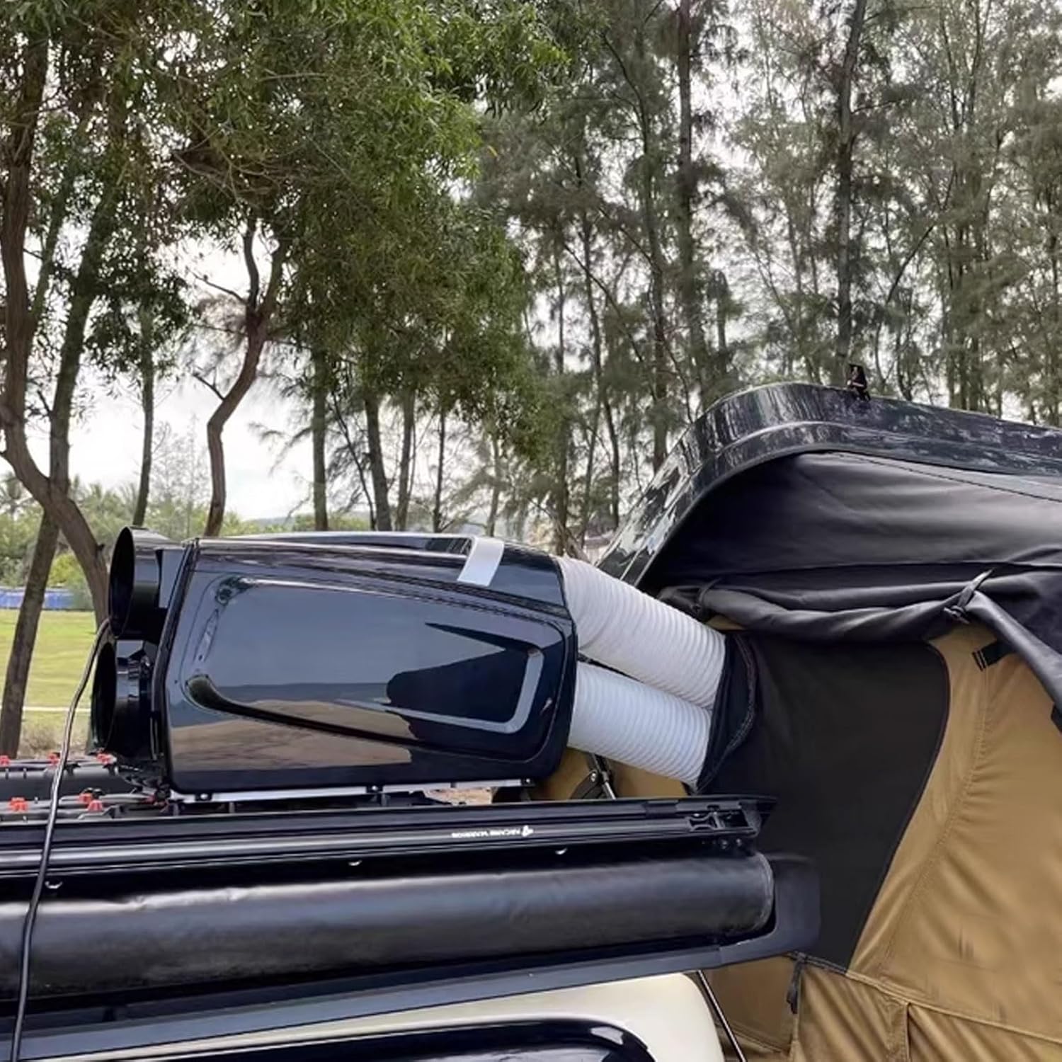 Portable Air Conditioners No Windows Needed, Smart Air Cooler for Small Room & Camping with LED Display, Timer – Double Pipe AC for Room Garage Patio