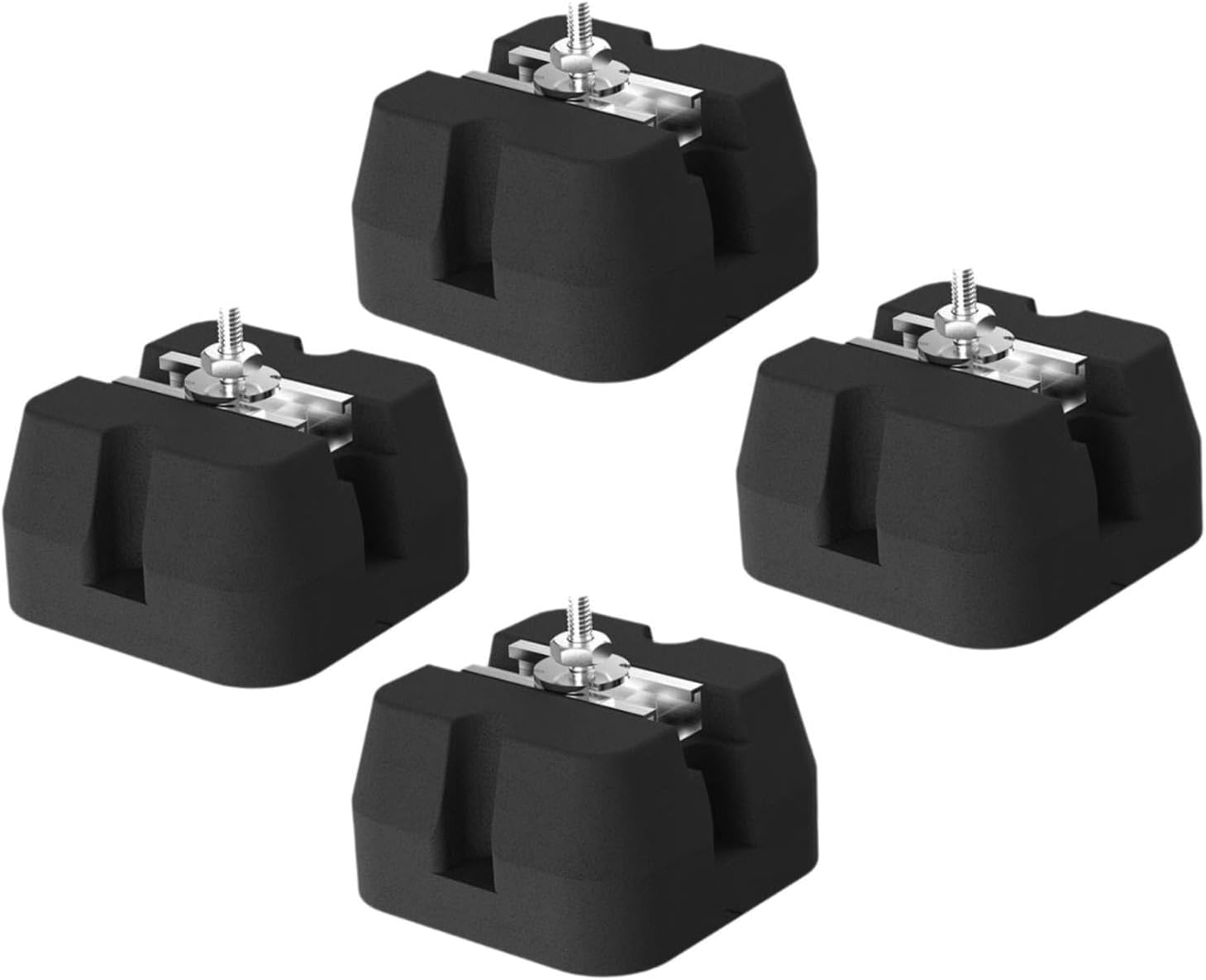 4X Air Conditioning Anti Vibration Pad Isolator Rubber Pad Easy Installation Shockproof Pads for Air Conditioner Attachments, C 100x100x65mm