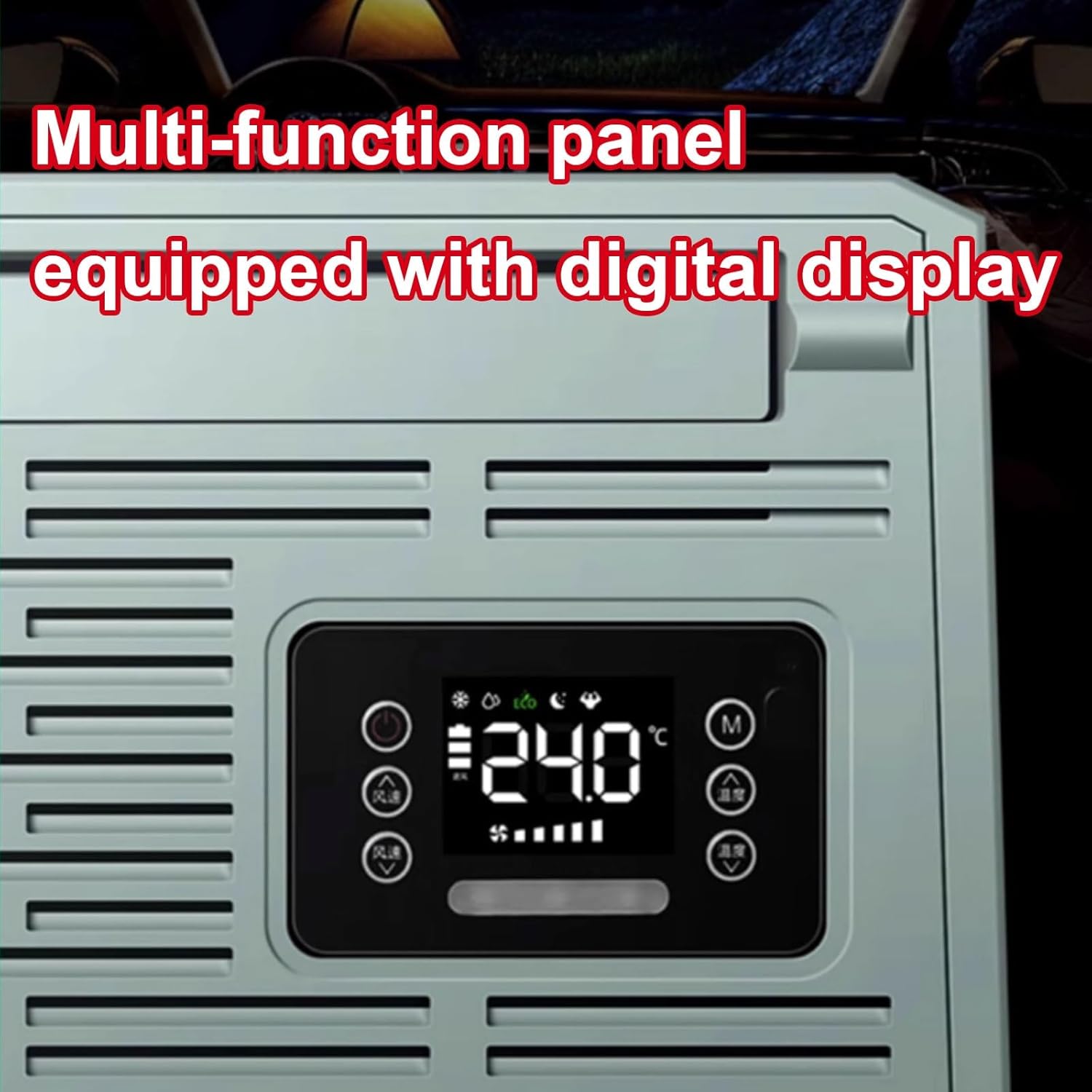 Ductless Portable Air Conditioner Window Kit Wind and Rainproof Air Cooler with Touch Panel and Remote Control 5 Wind Speed Adjustment Top Handle 24v/220v