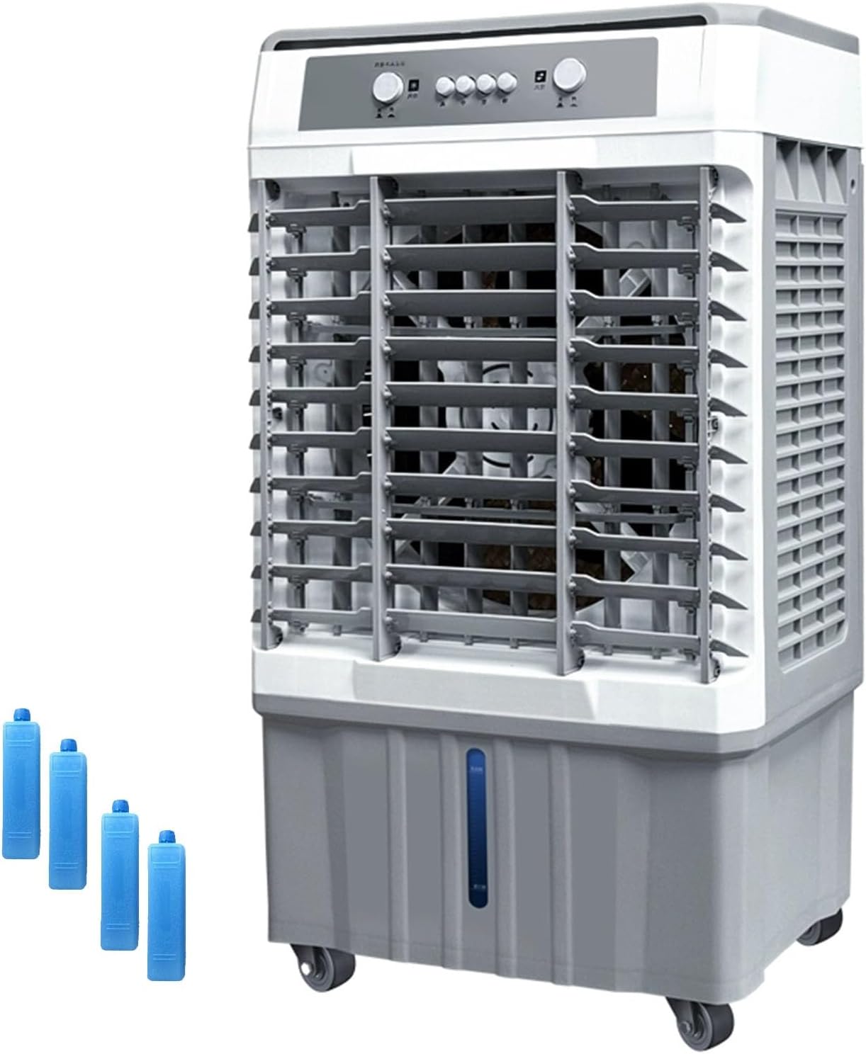 Evaporative Air Cooler, Swamp Cooler Air Conditioner, Evaporative Cooling Fan with 6.6Gal Water Tank, 3 Speeds for Outdoor, Office, Home
