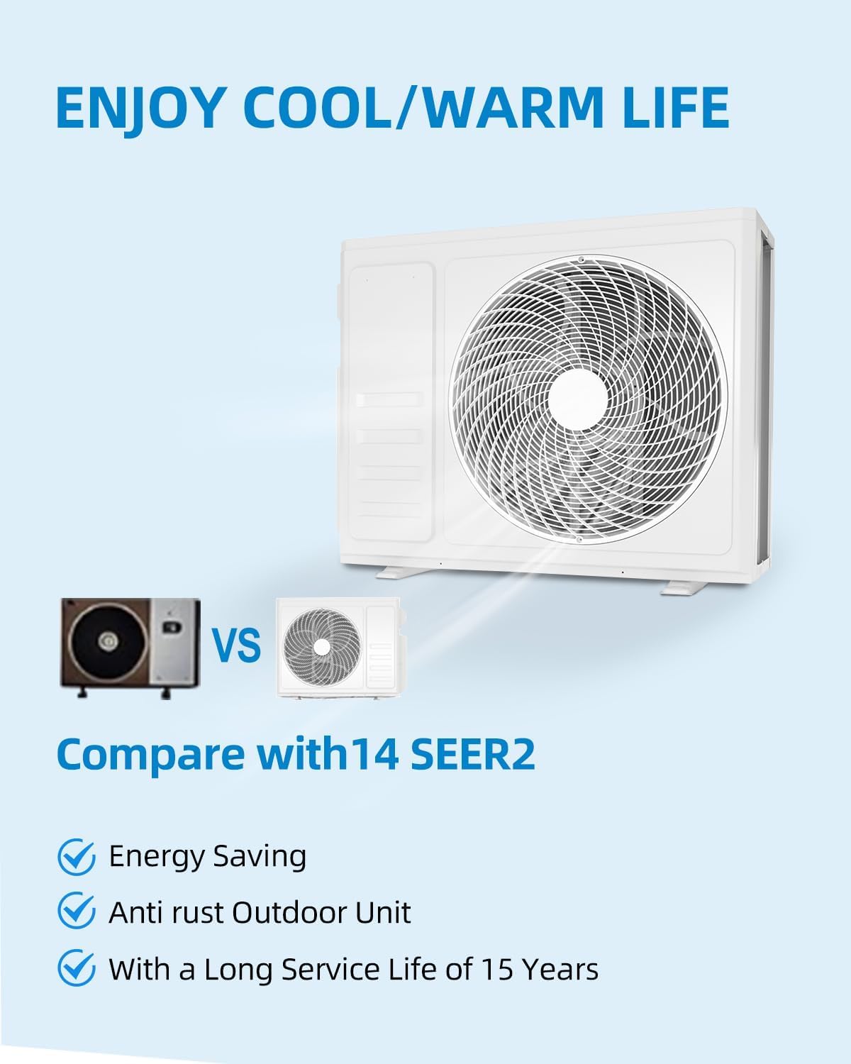 20K BTU Dual 2 Zone Mini Split Air Conditioner, 20 SEER2 12000 + 12000 BTU Wifi Enabled Ductless Mini Split AC with Pre-Charged Condenser, Heat Pump & 16ft Installation Kits, 208-230V