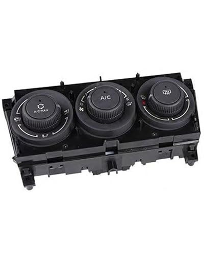 Temperature Adjustment Knob Heating and Cooling Air Conditioning Switch Panel Climate Control HVAC (Black)