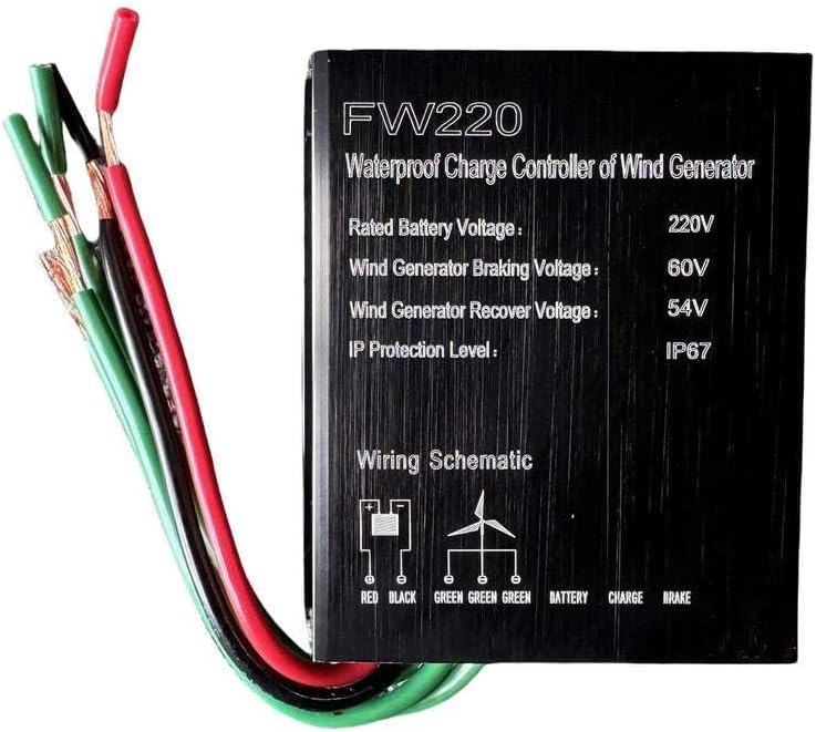 1200W-3000W 24V 48V 96V Wind Turbine Charge Controller IP67 Wind Power Regulator for 1200W-3000W for All Wind Turbine System,12V