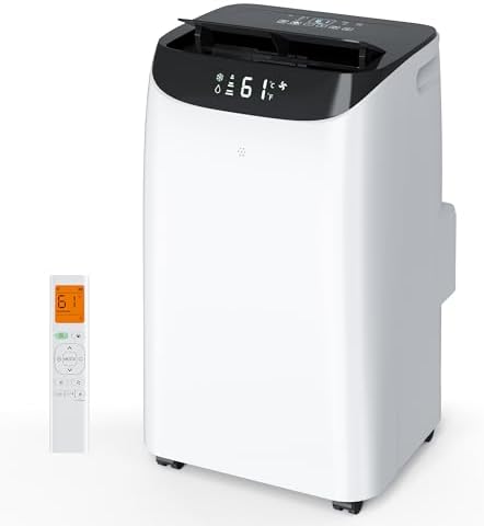 Inverter 16000BTU Portable Air Conditioners with Remote, Free Stand Cooling Portable AC Unit for Room up to 800 sq.ft, with Dehumidifier & Fan, Dual Hose, Quiet Sleep Mode(45dB), Windows Kit