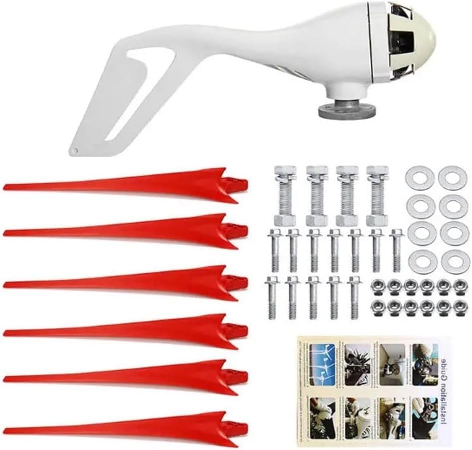 800W 6 Blade Wind Turbine Generator, 12V 24V Small Windmill Generator for Boats, Terraces, RVs, Cabins or Home(12 V)
