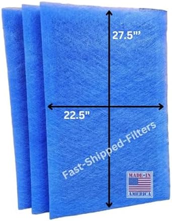 Fast-Shipped-Filters 24x30-3 Pack compatible with 24x30 Dynamic electronic air cleaner24x30 replacement polarized filter pads refill Blue