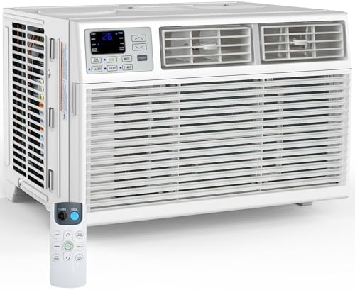 Window Air Conditioner, 12000 BTU Window AC Unit, Cooling Room 550sq.ft, Fast Cooling, 24H Timer, Dehumidifier Mo, Energy Saving, Remote Control for Living Room, Bedroom, Office