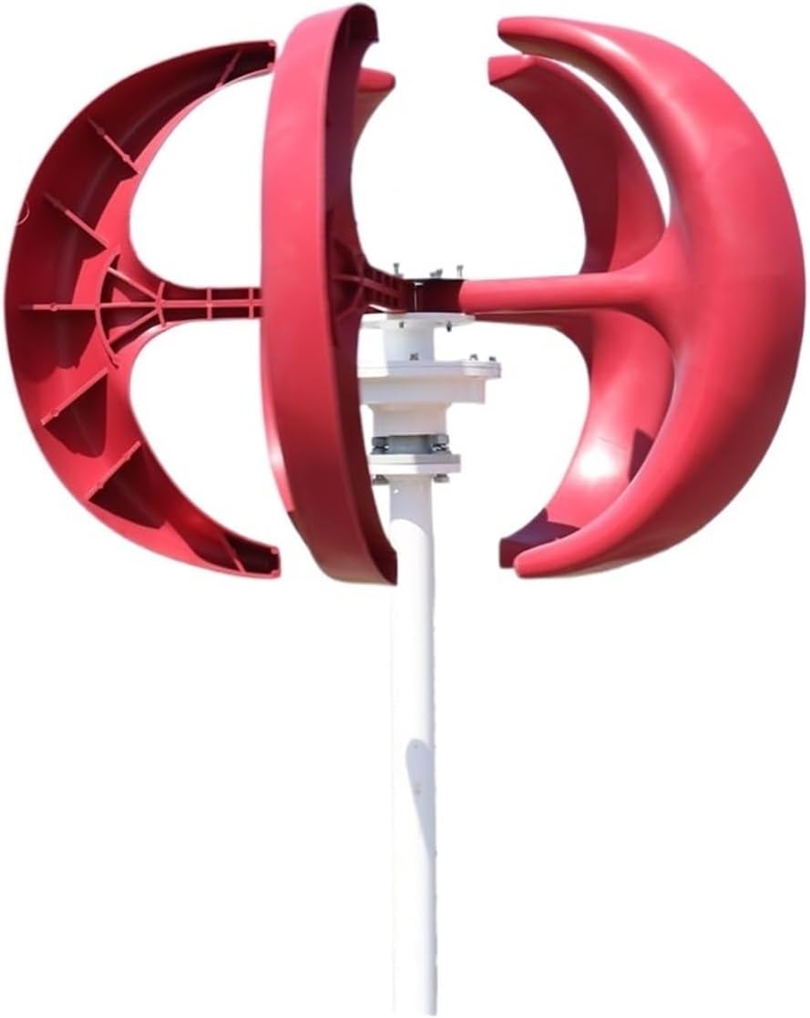 Wind Turbines, 2000W 12V 24V 48V Wind Turbine nerator Vertical Axises Windmill for Residential Household Streetlight(White,12V)