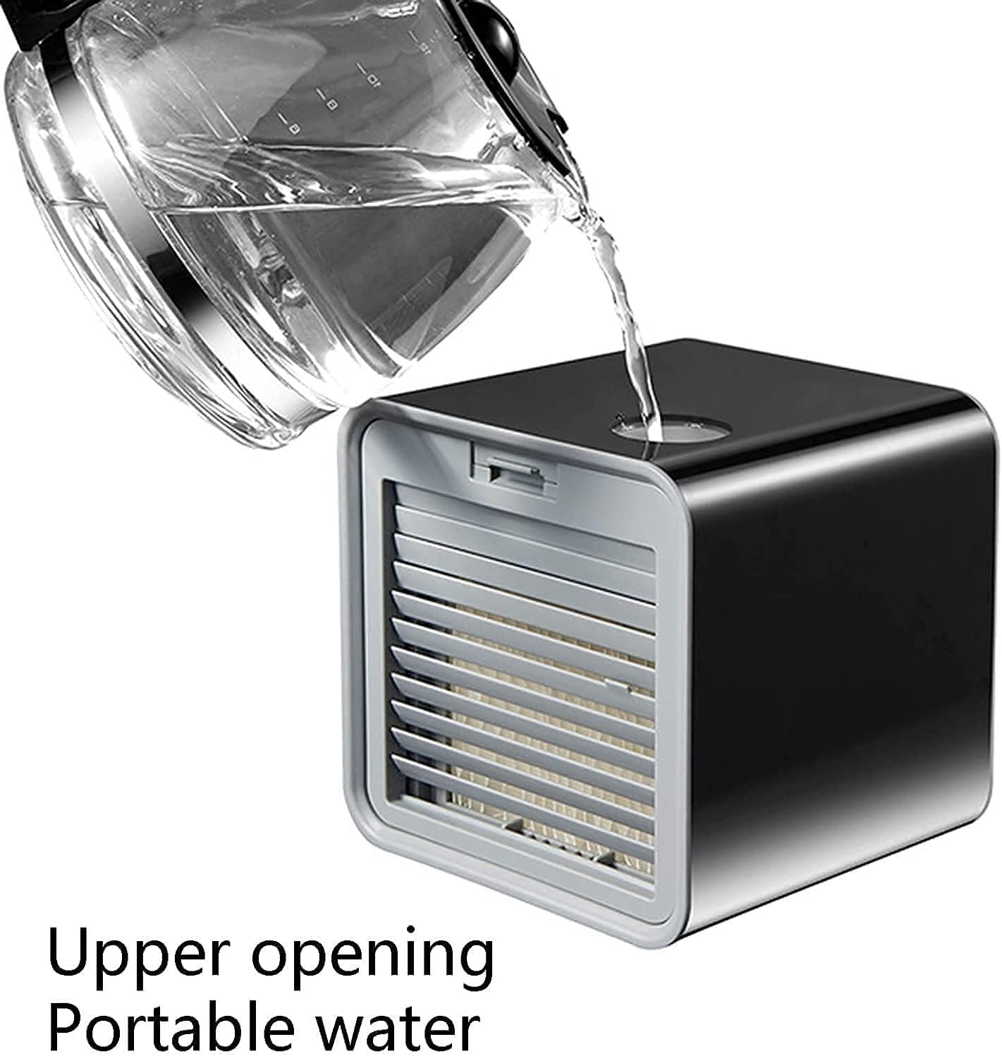 Mini Air Conditioner, Personal Air Cooler Fan, Portable Air Conditioner Fan, Table Air Conditioner Fan for Home, Bedroom Room, Office, Dorm, Car, Camping