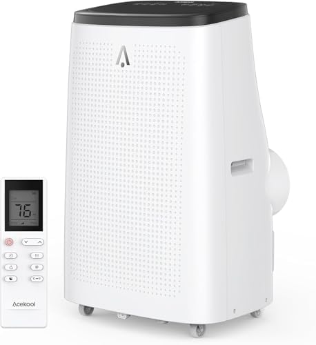 Portable Air Conditioner, 14000BTU 3-in-1 AC Unit, Low Noise & Energy Saving Portable AC with Efficient Drain Design, Reliable Cooling for Rooms up to 750 Sq.Ft.